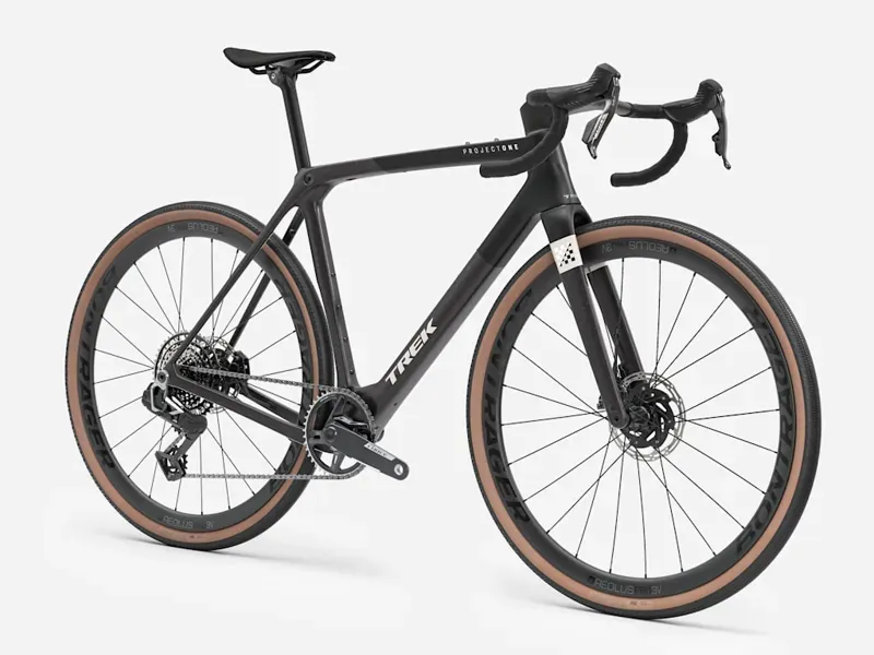 Trek Checkmate SLR 7 AXS Gravel Bike in Gloss Trek Black/Carbon Smoke-3