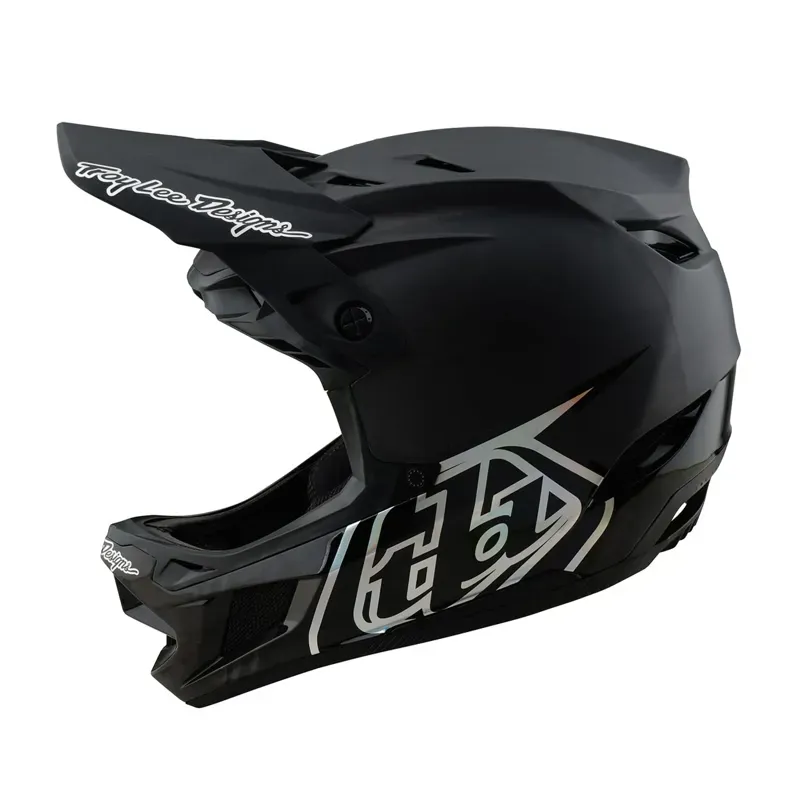 Troy Lee Designs D4 Carbon MIPS Helmet in Black/Silver
