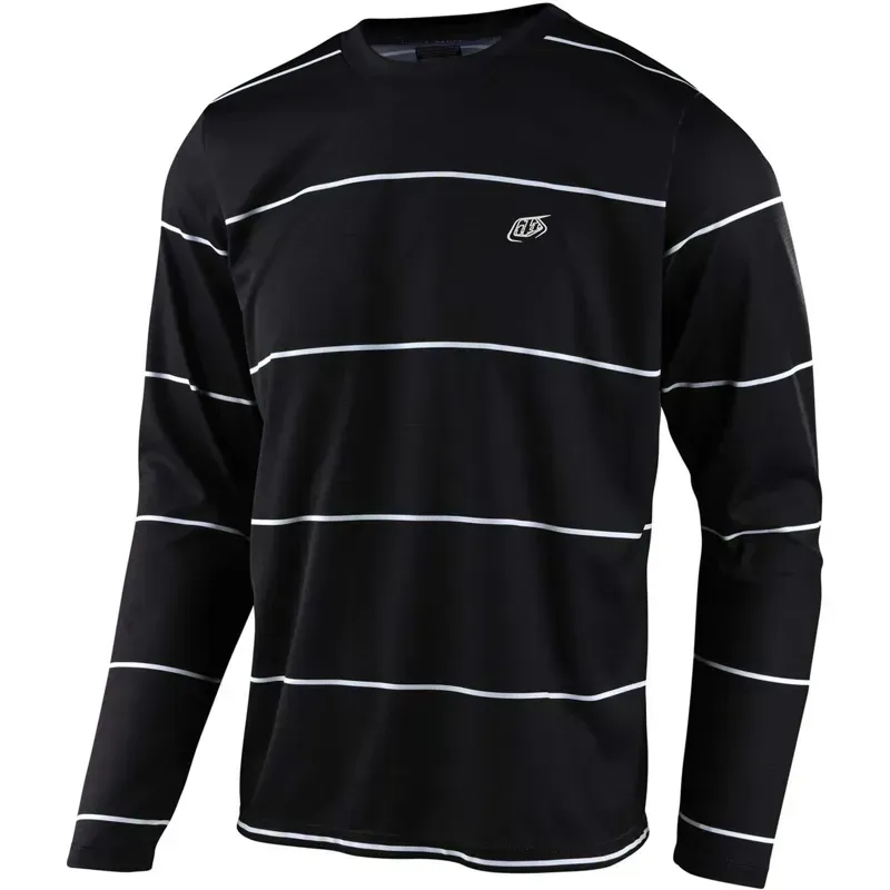 Troy Lee Designs Flowline Long Sleeve Jersey in Stacked Black