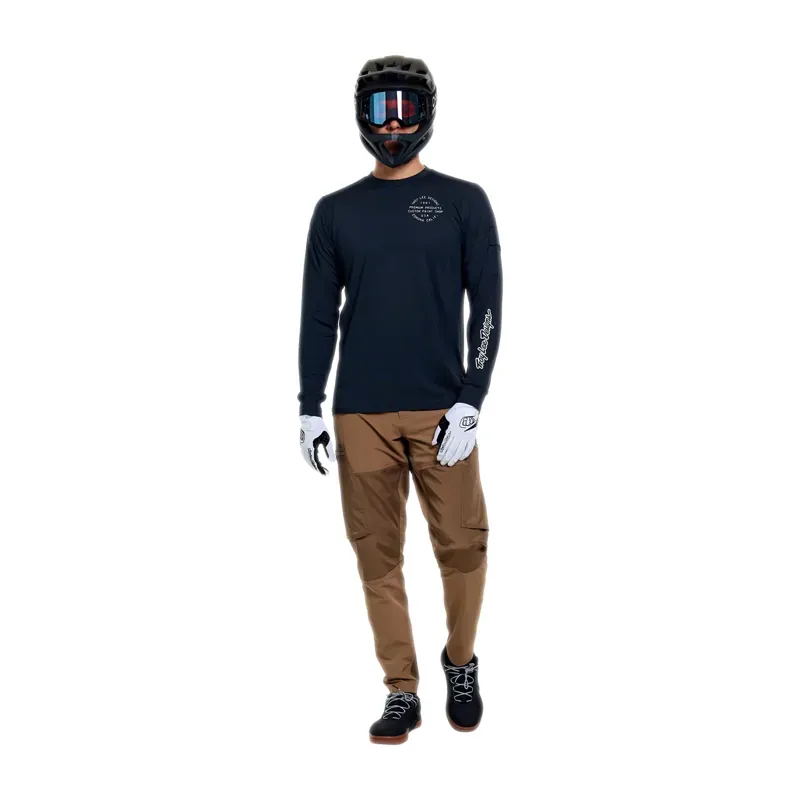 Troy Lee Designs Ruckus Long Sleeve Ride Jersey in Pressed Carbon-10