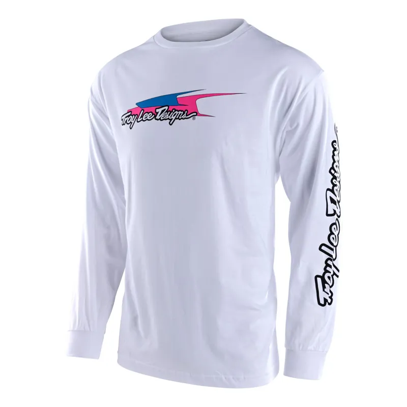 Troy Lee Designs 40th Holiday Aero LS T-Shirt in White