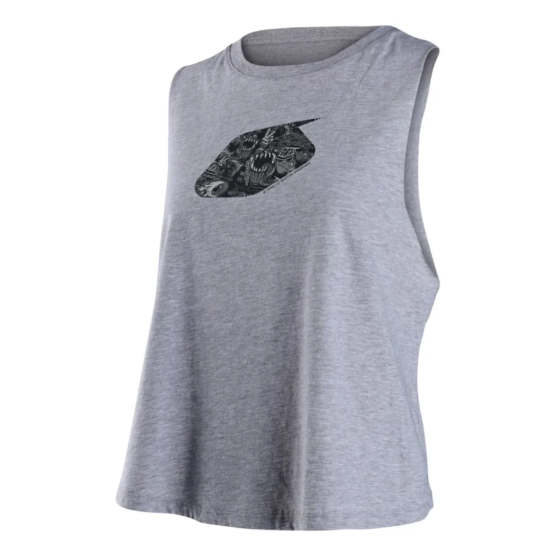 Troy Lee Designs 40th Holiday History Women's Tank in Athletic Heather