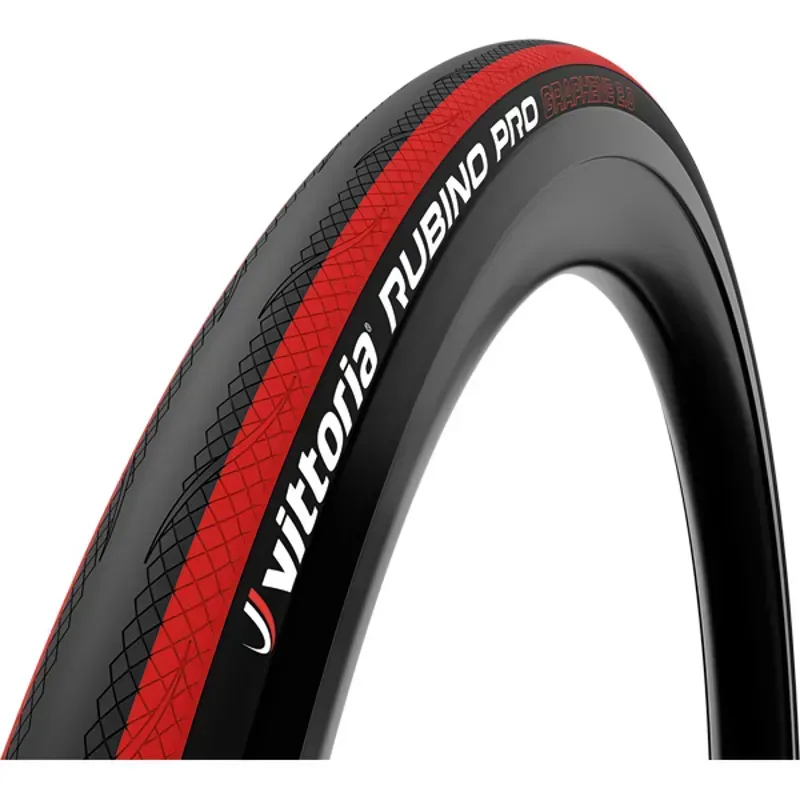 Vittoria Rubino Pro IV 700x25c Folding Gravel Tyre in Red/Black-1