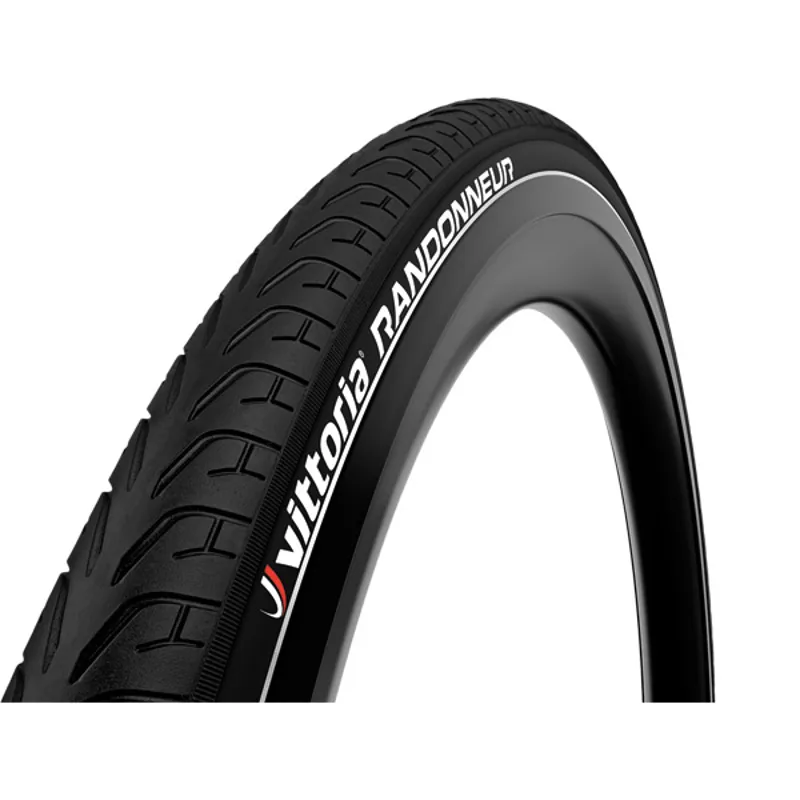 Vittoria Randonneur Rigid D 700x38c Reflective Hybrid Tyre in Black