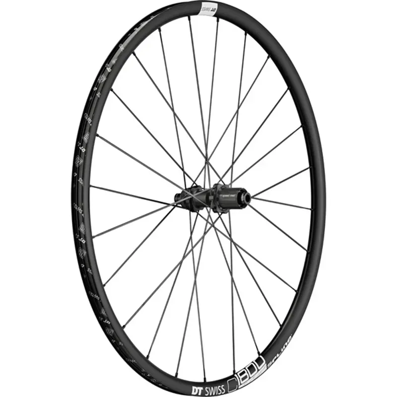 DT Swiss C1800 700c 12x142mm Center-Lock Spline Rear Wheel in Black