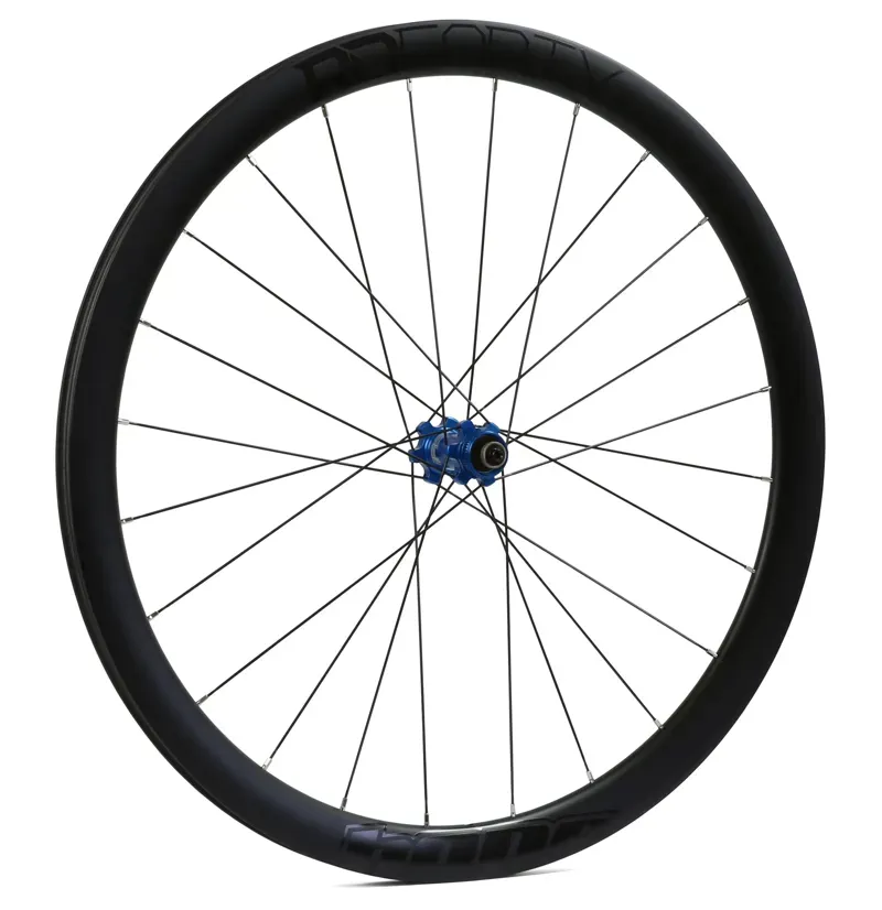 Hope RD40 RS4 Centre Lock Carbon Front Wheel in Blue