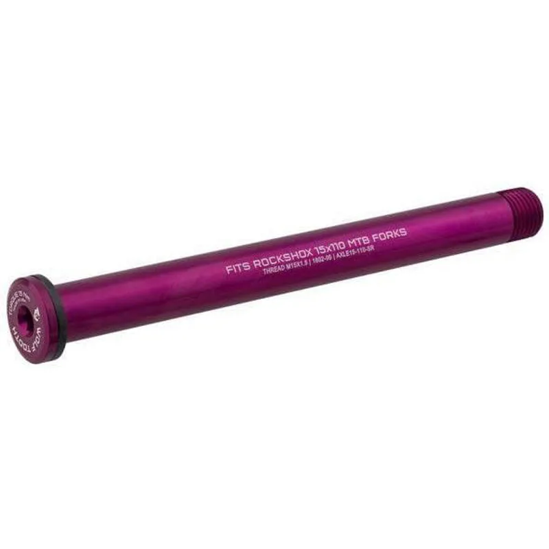 Wolf Tooth Rock Shox and Fat Fork Axle in Purple