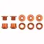 Wolf Tooth Chainring Bolts And Nuts For 1x - Set Of 5 In Orange m8 x.75 x 5