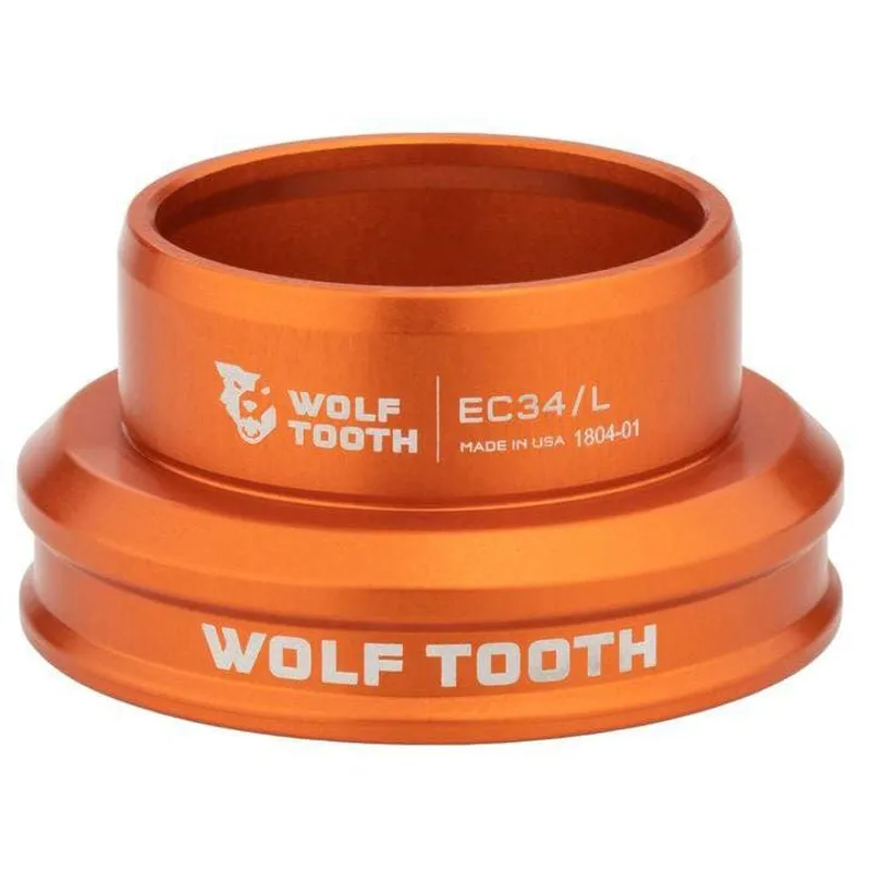 Wolf Tooth Performance EC34/30 External Cup Headset in Orange