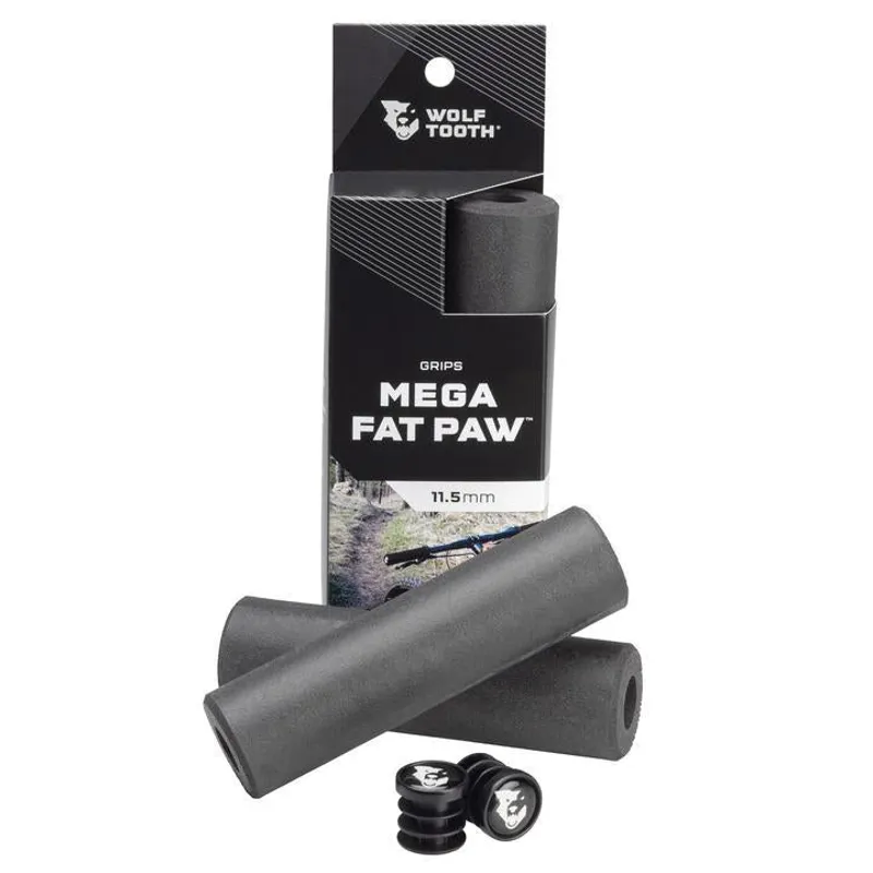Wolf Tooth Cam Fat Paw Mega 11.5mm Bar Grips in Black 