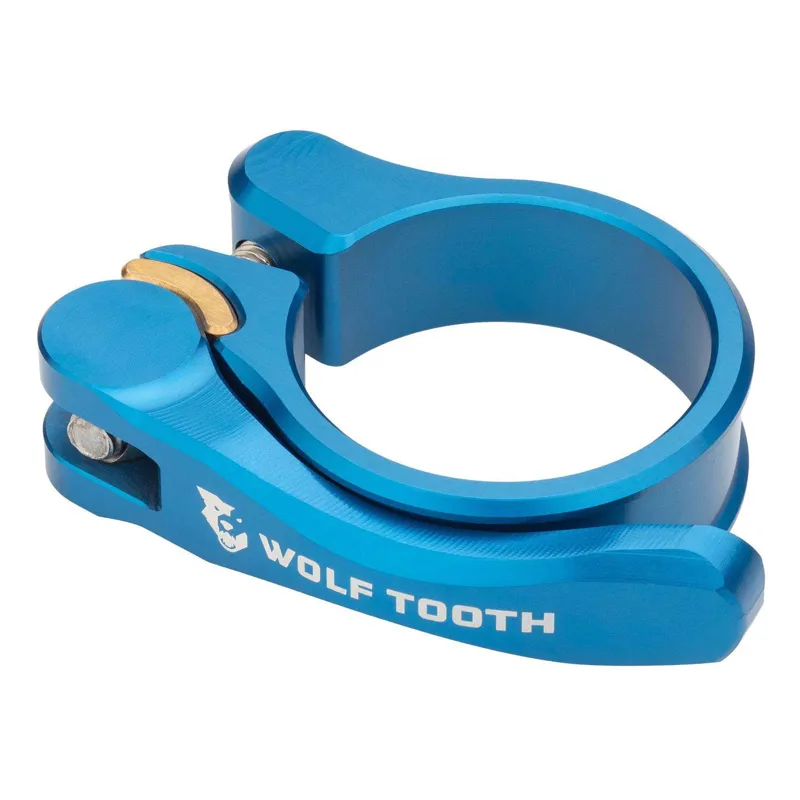 Wolf Tooth Quick Release Seatpost Clamp in Blue