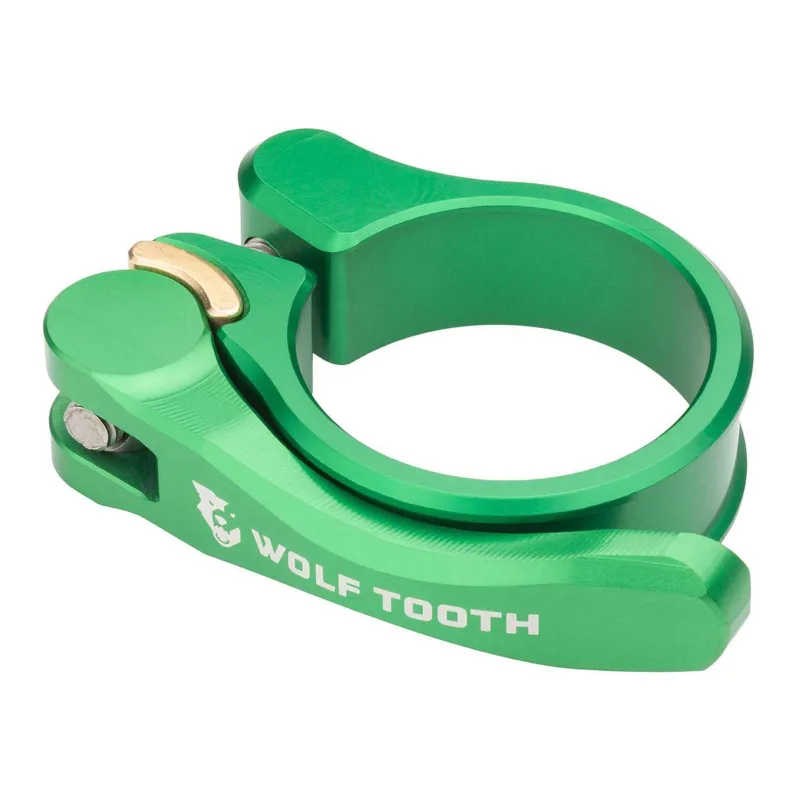 Wolf Tooth Quick Release Seatpost Clamp in Green