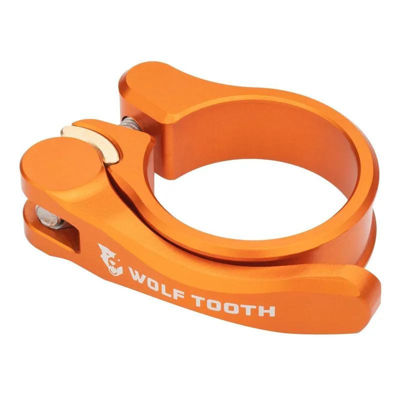 Wolf Tooth Quick Release Seatpost Clamp in Orange