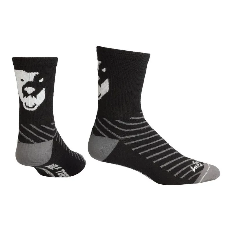 Wolf Tooth Sock Guy Wool Socks in Black