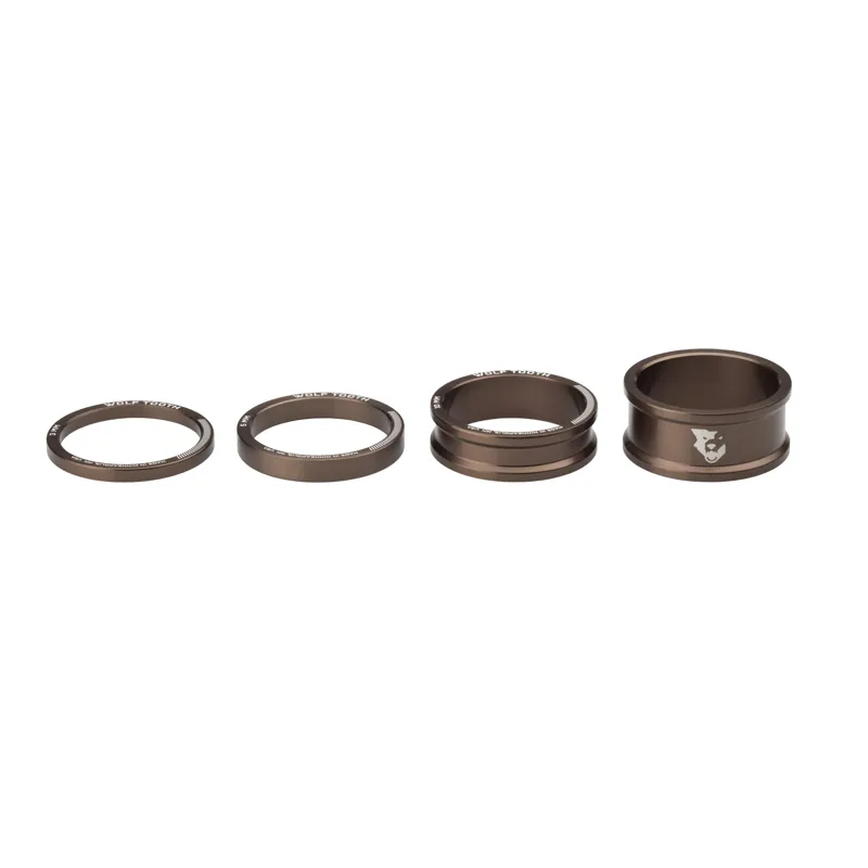 Wolf Tooth Precision Headset Spacers in Espresso