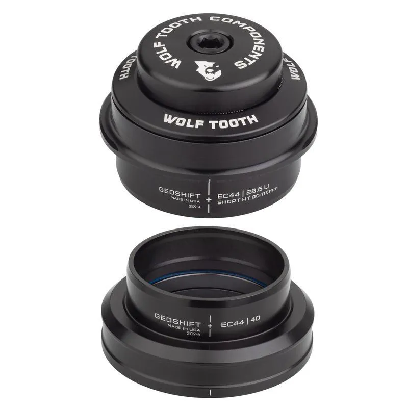 Wolf Tooth 2 Degree Geoshift Performance Angle EC44 Headset in Black