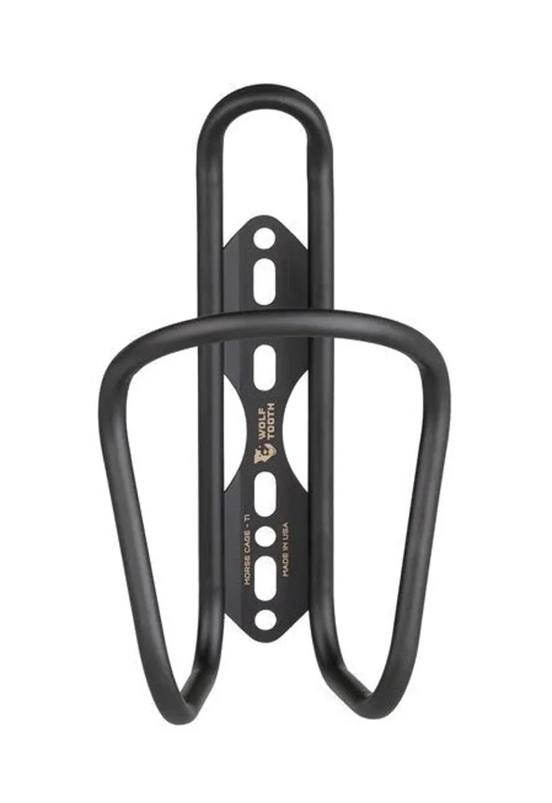 Wolf Tooth Morse Titanium Bottle Cage in Black