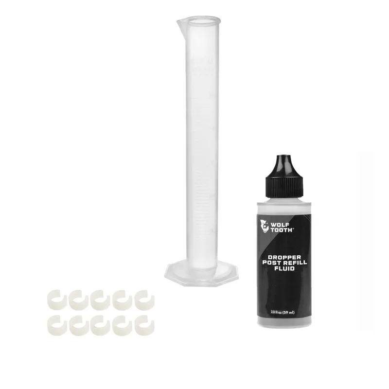 Wolf Tooth Resolve Dropper Travel Adjustment Spacer and Fluid Kit in White
