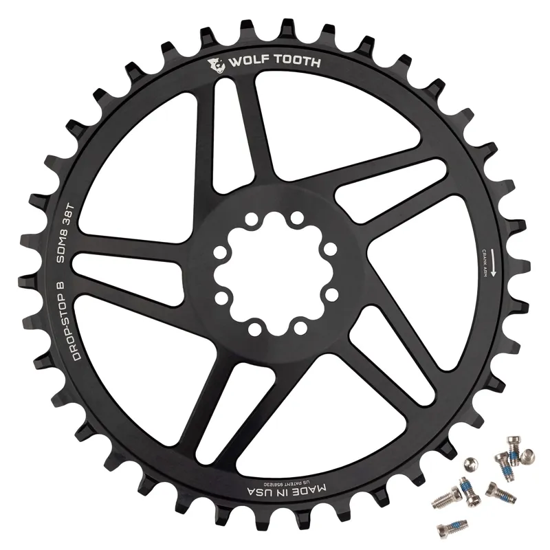 Wolf Tooth SRAM Crank Direct Mount Chainrings in Black -1