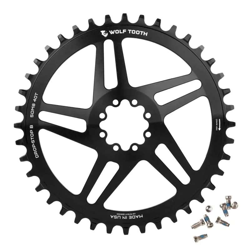 Wolf Tooth SRAM Crank Direct Mount Chainrings in Black 