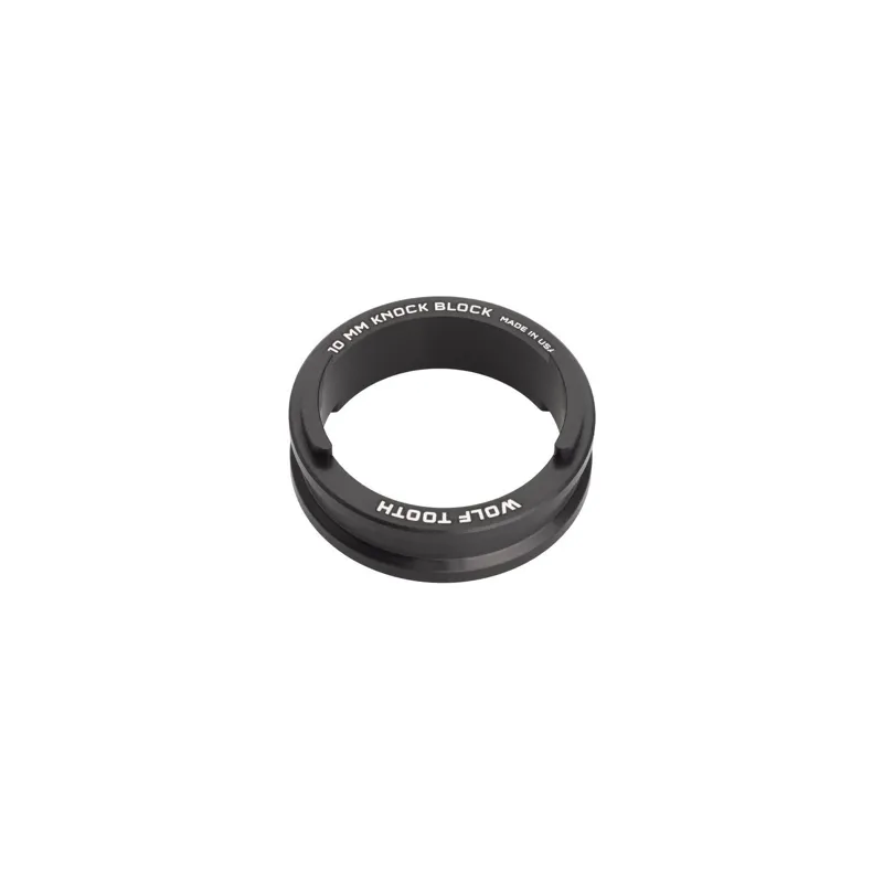 Wolf Tooth Precision 10mm Headset Spacer for Trek Knock Block in Black
