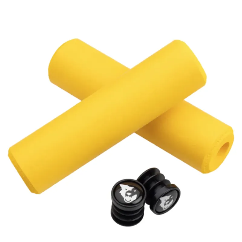 Wolf Tooth Fat Paw 9.5mm Mountain Bike Grips in Yellow